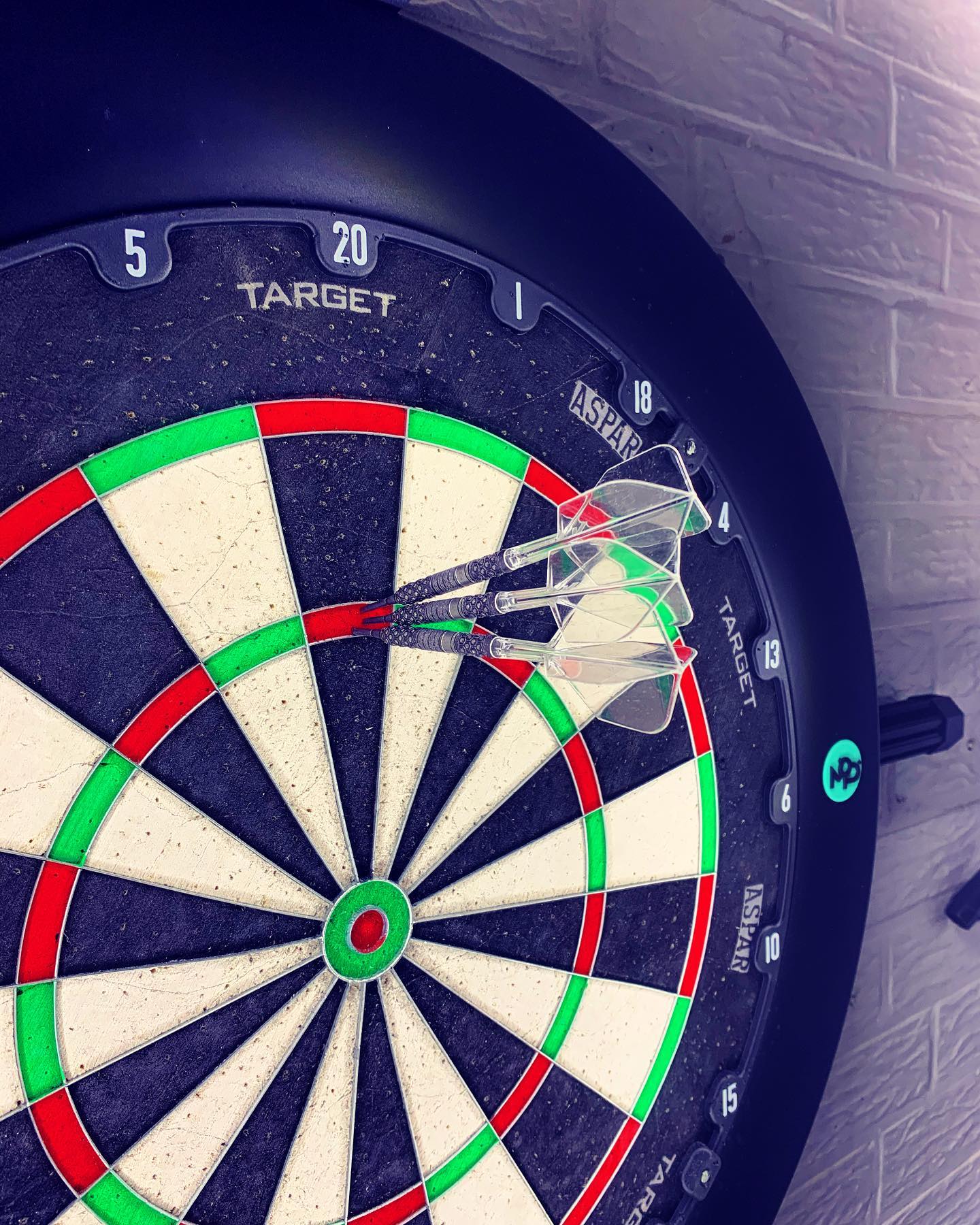 First 180' with the New k-flights and the first one at home. Just startede this summer. 

dartshopper targetdarts