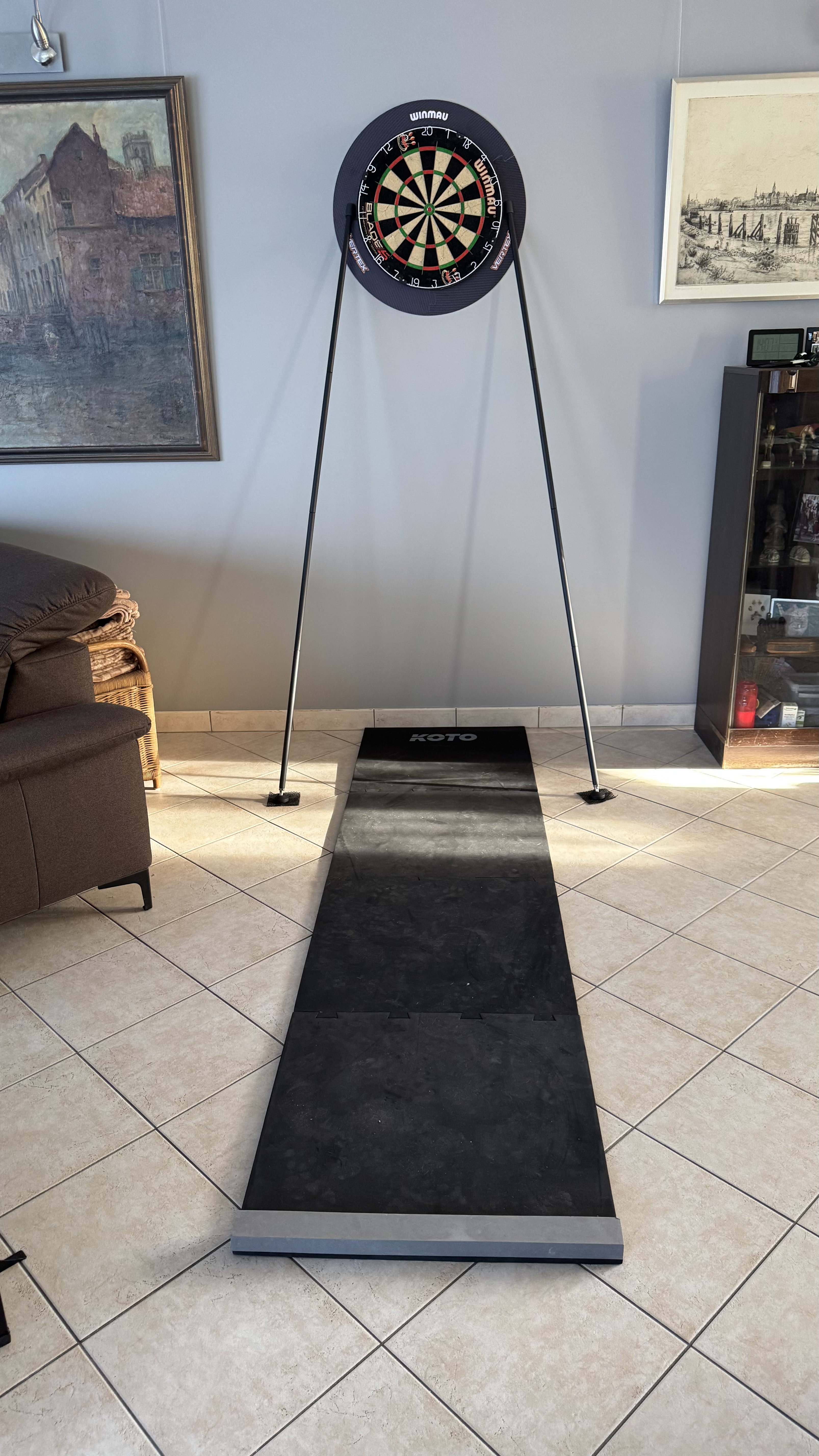 Perfecte setup in een living zonder gaatjes in de muur !