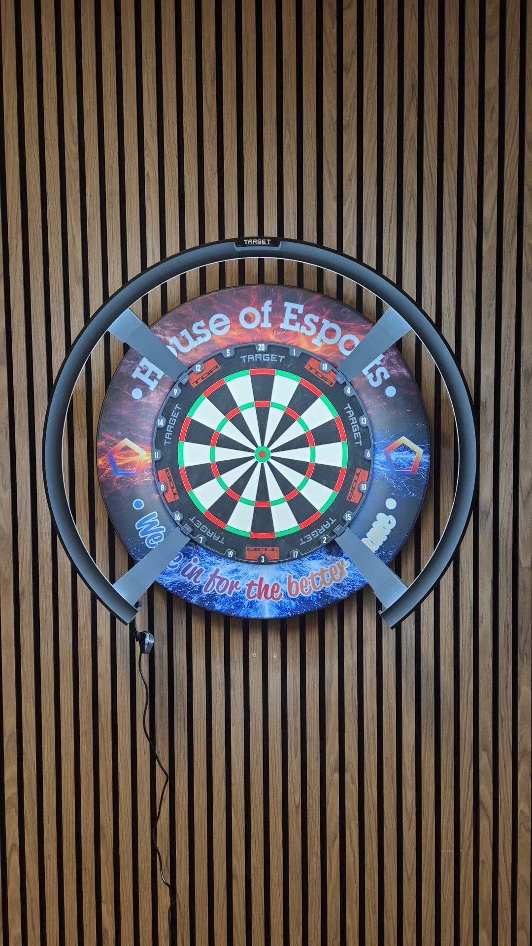 Bedrijfs dartboard, alle collega’s vinden het geweldig 