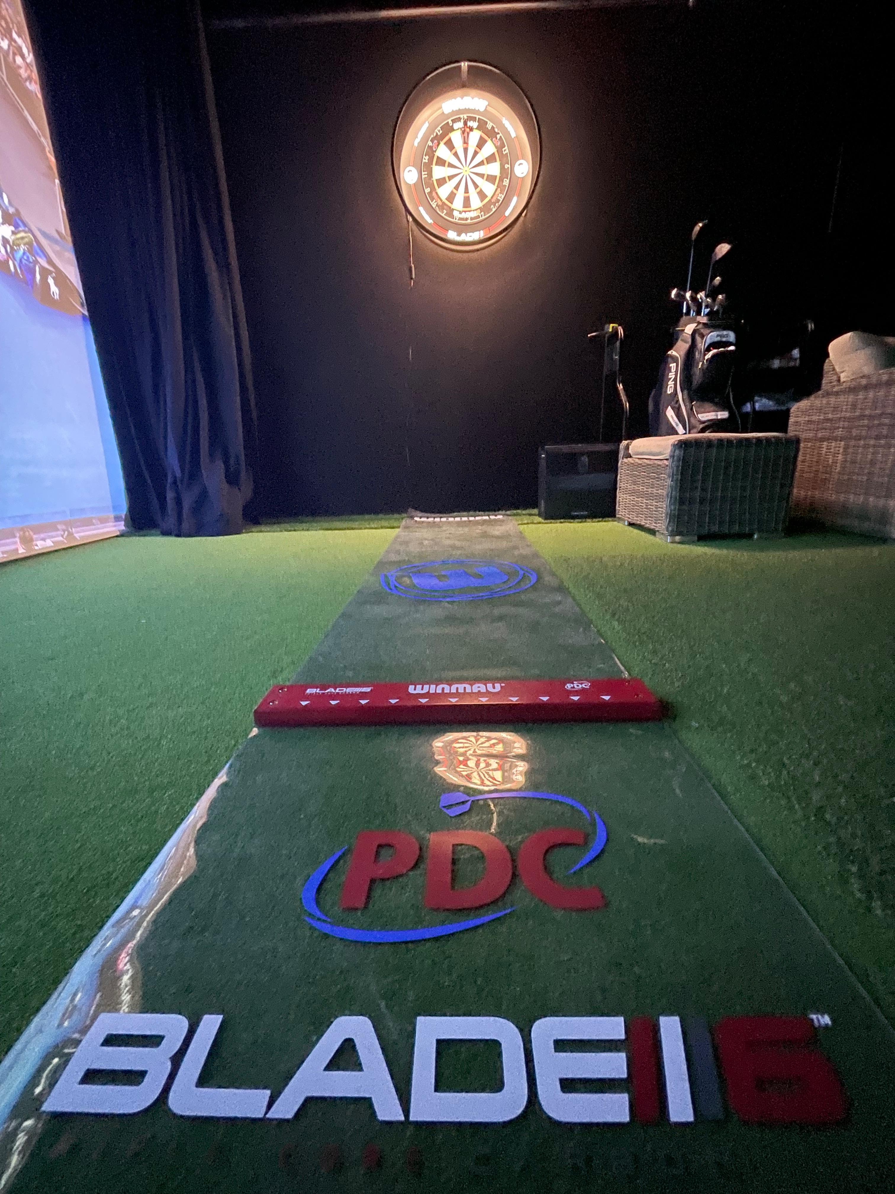 The man cave is now completed, thanks to Dartshopper, 