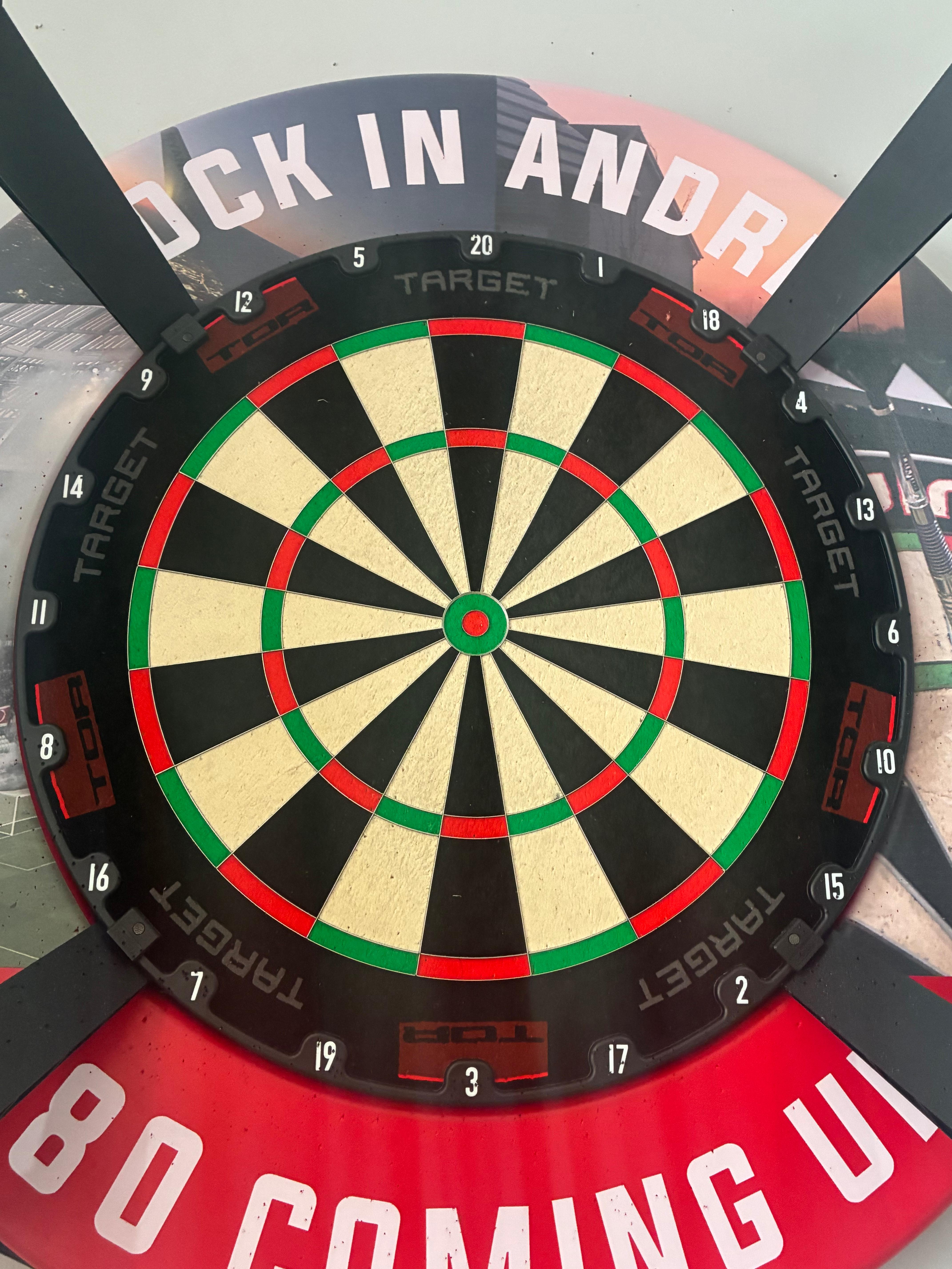 Omni,Target Tor,Silver points idk what type but they were €10,intermediate black k flex,nathan aspinall 90% echo darts 22g,koto dart sharpener,18 custom flights,luke littler 22g brass darts