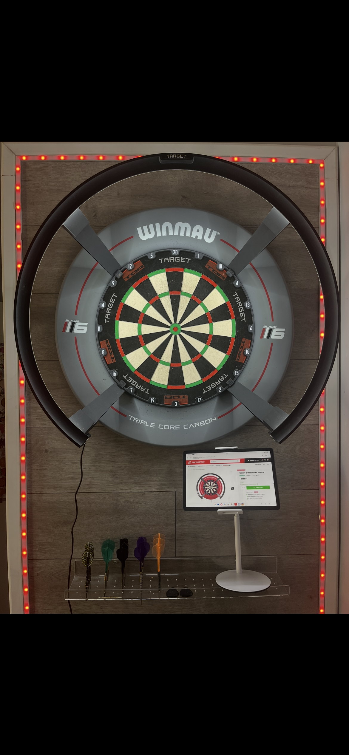Taking my game to another level using me new target omni!! Amazing purchase from Dartshopper.co.uk