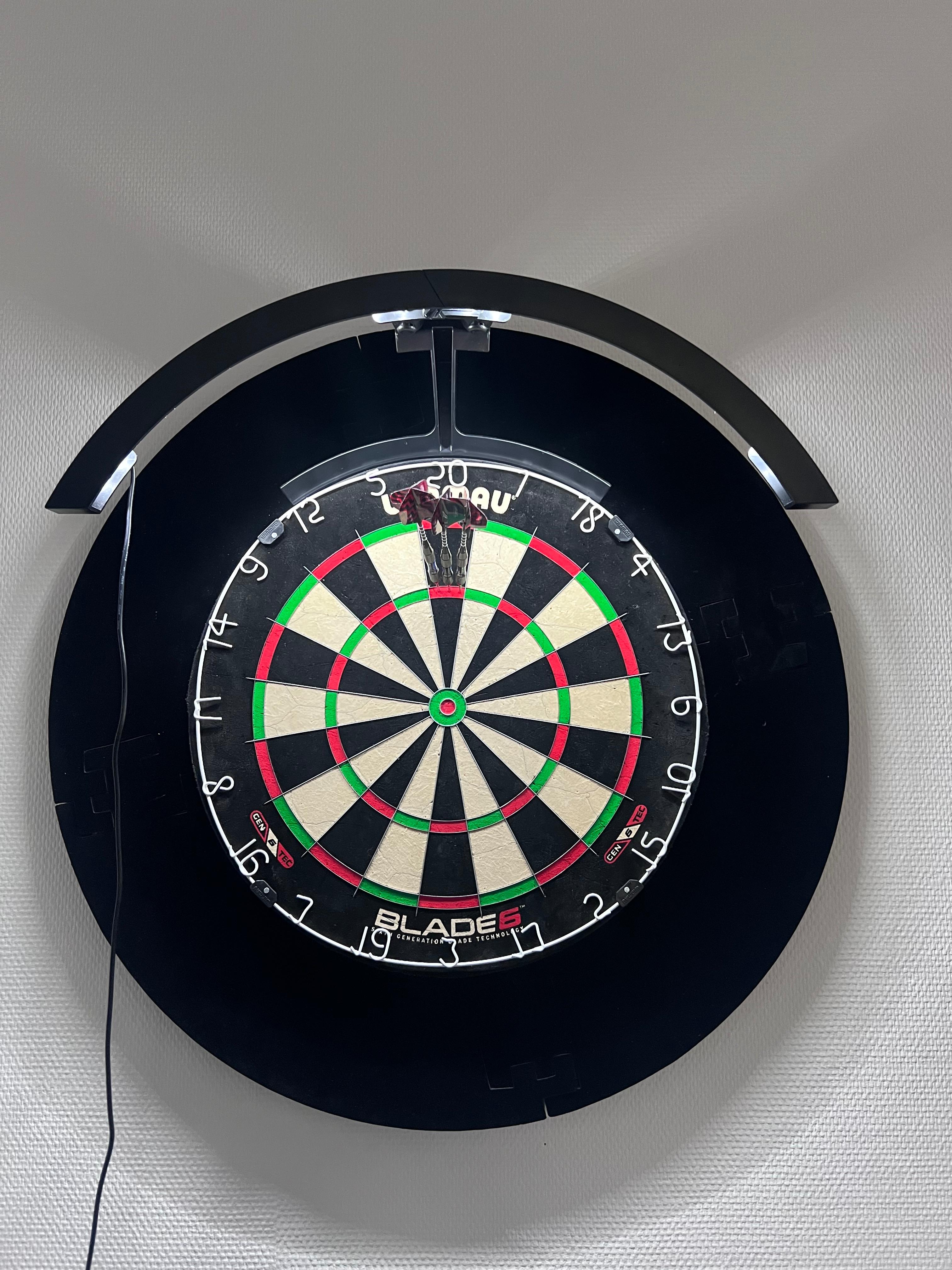 Dartscheibe + Licht