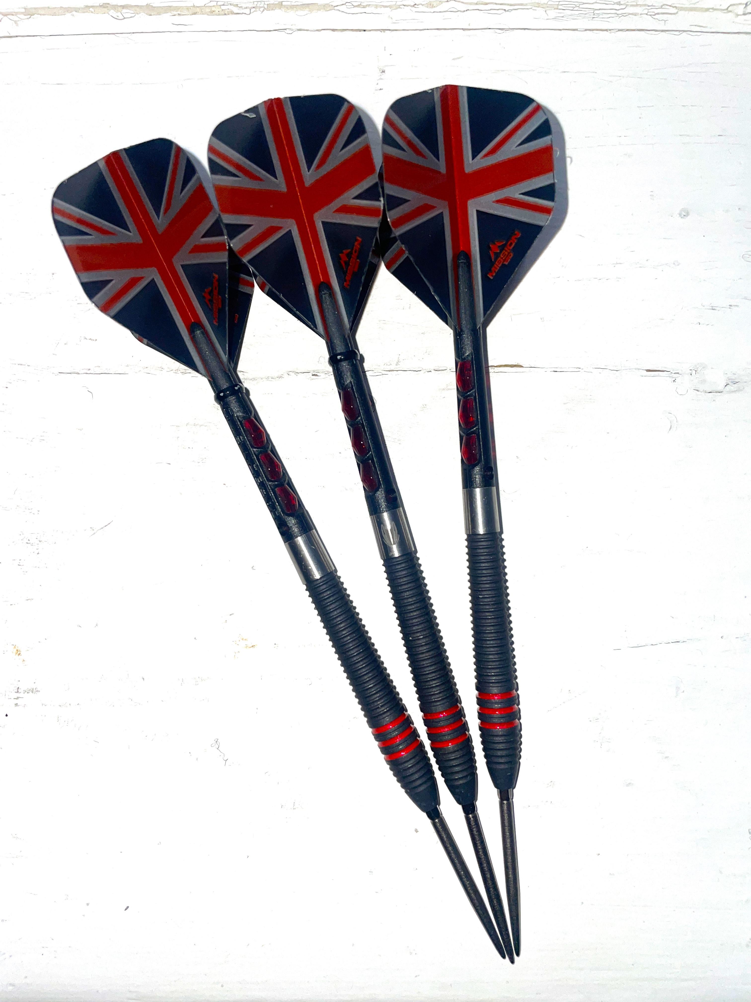 Target Nathan Aspinall 22g with Harrows Carbon ST Shafts and 30mm Nano points