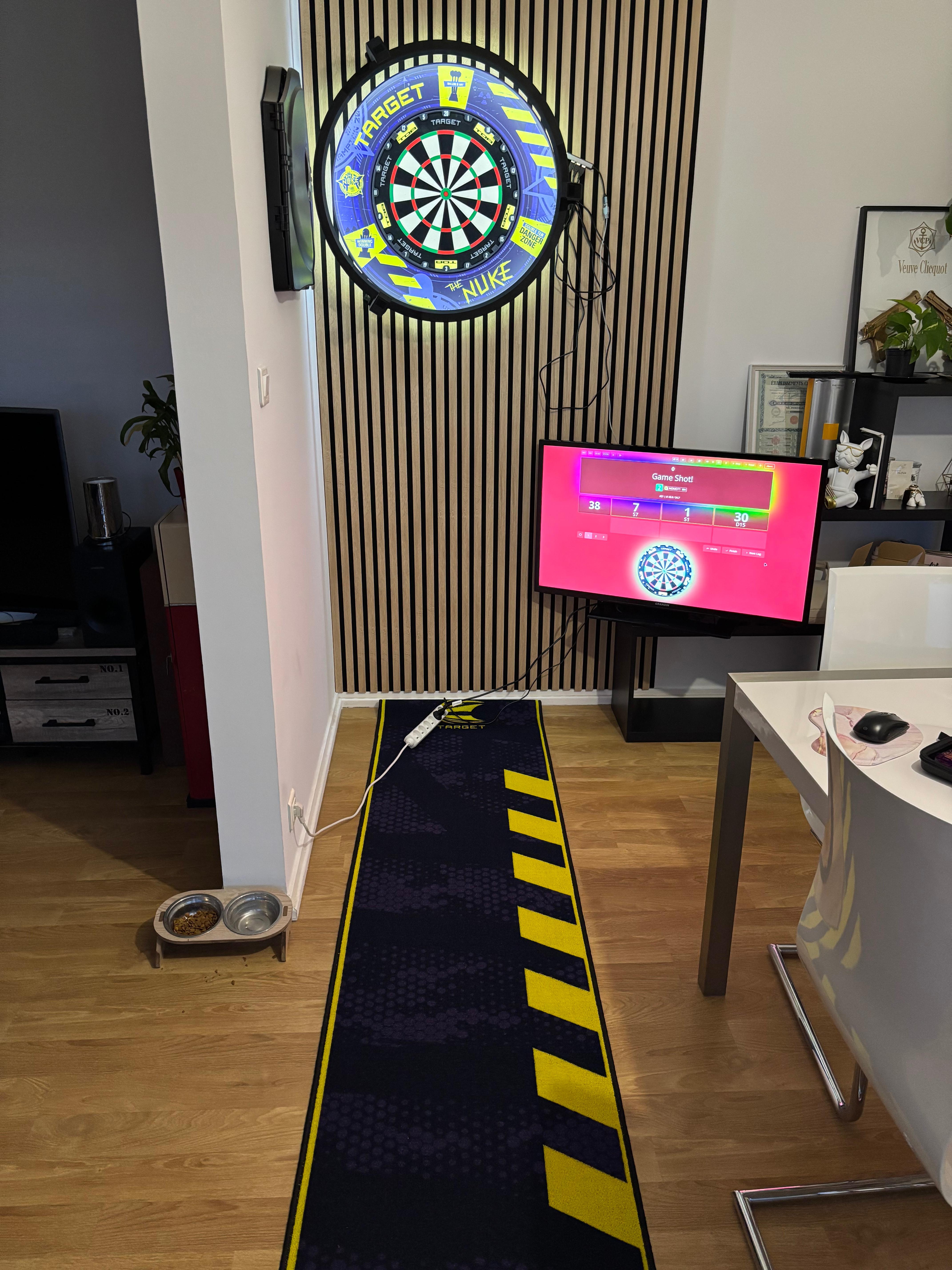 Tapis Luke Littler, cible target tor, contour de cible Luke Littler 