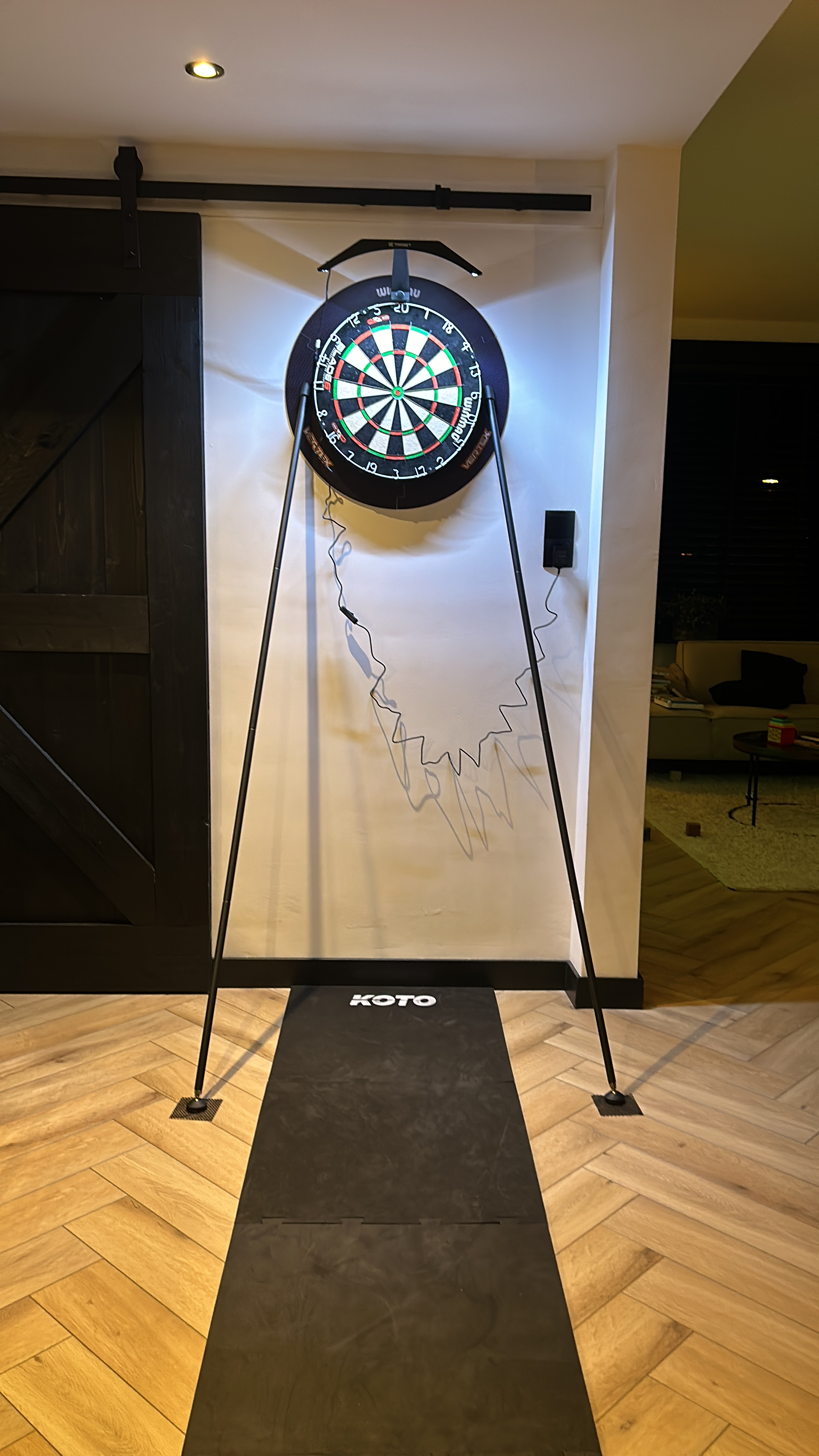 Dartmat + verlichting