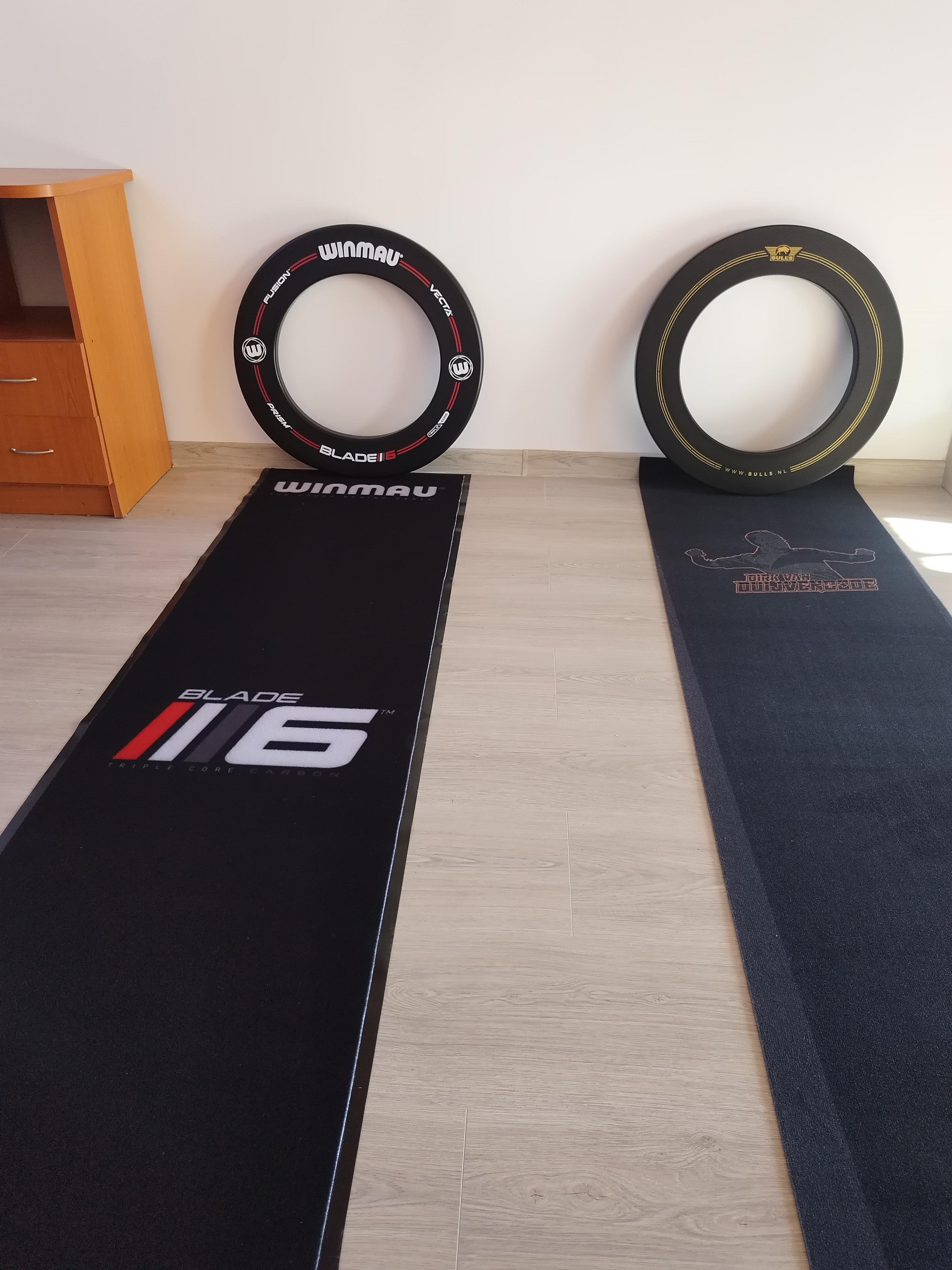 Mats and surrounds arrived from Dartshopper. Sets will be ready with boards and lightnings.