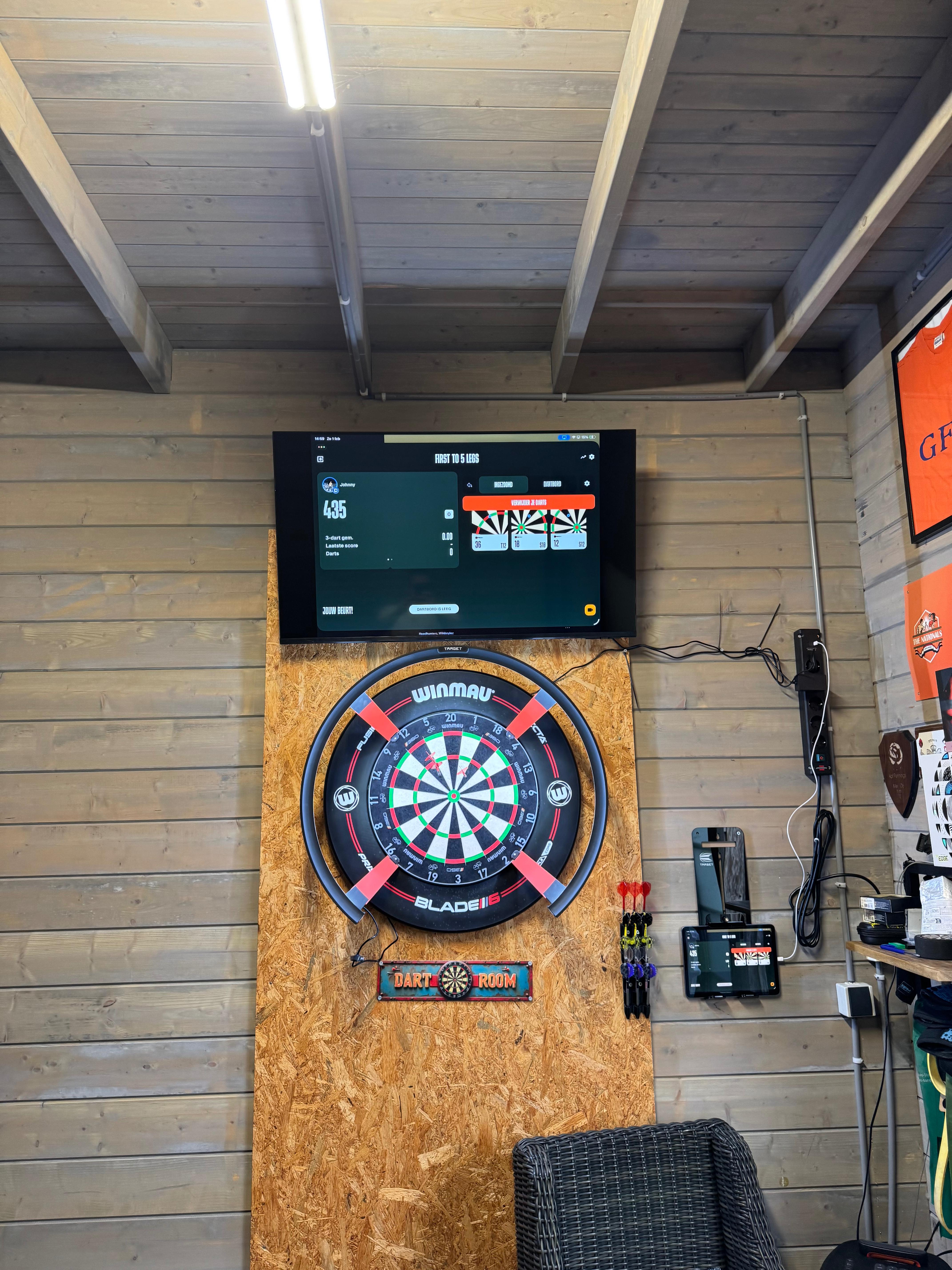 Alles wat hier hangt is afgelopen maand gekocht van Dartshopper
